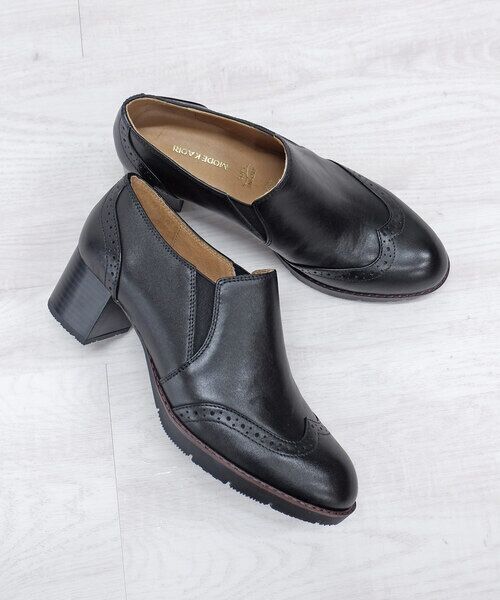 MODE KAORI / モードカオリ パンプス | 【本革】 ウィングチップサイドゴアブーティ 21514 | 詳細13