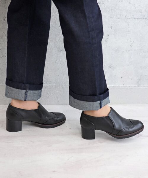 MODE KAORI / モードカオリ パンプス | 【本革】 ウィングチップサイドゴアブーティ 21514 | 詳細16