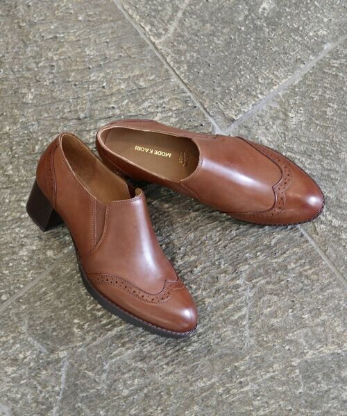 MODE KAORI / モードカオリ パンプス | 【本革】 ウィングチップサイドゴアブーティ 21514 | 詳細23