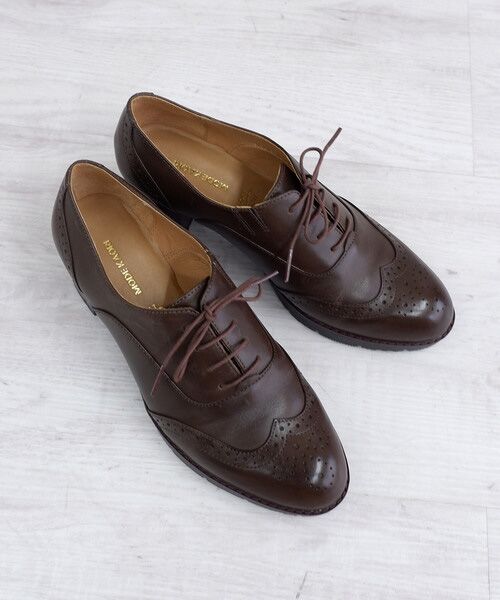 MODE KAORI / モードカオリ パンプス | 【本革】 ウィングチップレースアップブーティ 21515 | 詳細12