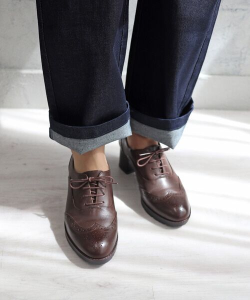 MODE KAORI / モードカオリ パンプス | 【本革】 ウィングチップレースアップブーティ 21515 | 詳細14