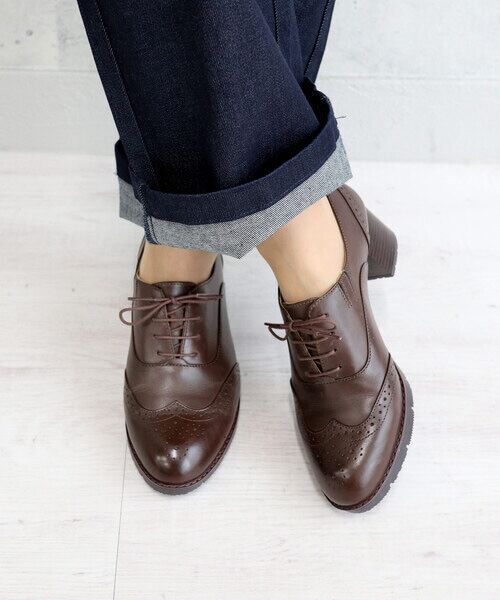 MODE KAORI / モードカオリ パンプス | 【本革】 ウィングチップレースアップブーティ 21515 | 詳細15