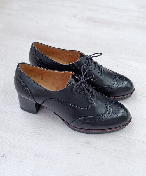 MODE KAORI / モードカオリ パンプス | 【本革】 ウィングチップレースアップブーティ 21515 | 詳細22