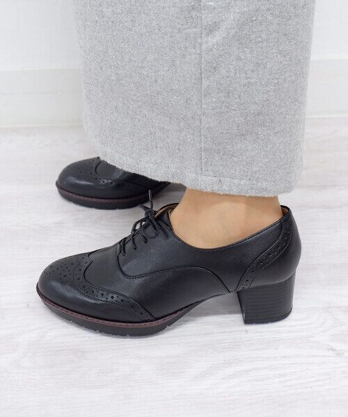 MODE KAORI / モードカオリ パンプス | 【本革】 ウィングチップレースアップブーティ 21515 | 詳細24