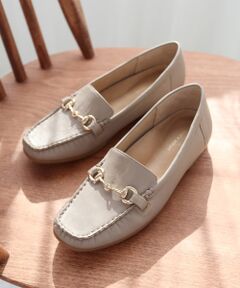 MODE KAORI / モードカオリ フラットシューズ | 【本革】 ビット付きローファーシューズ 6702