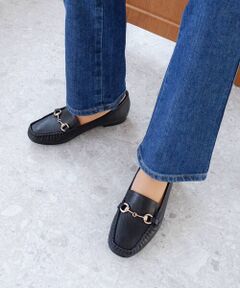 MODE KAORI / モードカオリ フラットシューズ | 【本革】 ビット付きローファーシューズ 6702