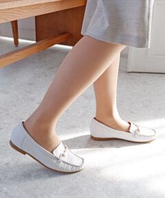 MODE KAORI / モードカオリ フラットシューズ | 【本革】 ビット付きローファーシューズ 6702