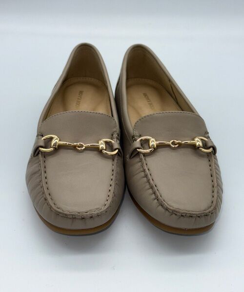 MODE KAORI / モードカオリ フラットシューズ | 【本革】 ビット付きローファーシューズ 6702 | 詳細1