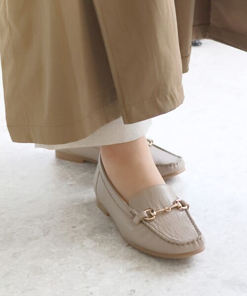 MODE KAORI / モードカオリ フラットシューズ | 【本革】 ビット付きローファーシューズ 6702 | 詳細5