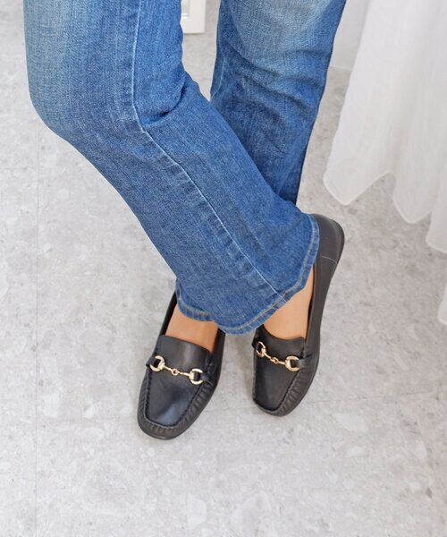 MODE KAORI / モードカオリ フラットシューズ | 【本革】 ビット付きローファーシューズ 6702 | 詳細13