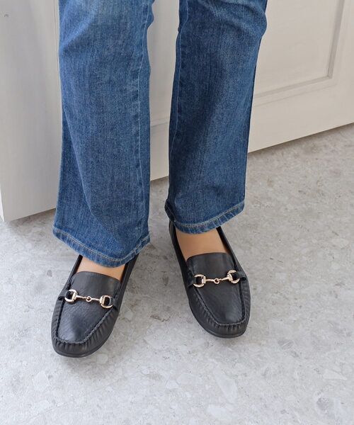 MODE KAORI / モードカオリ フラットシューズ | 【本革】 ビット付きローファーシューズ 6702 | 詳細14