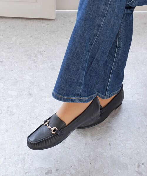 MODE KAORI / モードカオリ フラットシューズ | 【本革】 ビット付きローファーシューズ 6702 | 詳細15