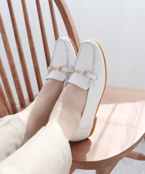 MODE KAORI / モードカオリ フラットシューズ | 【本革】 ビット付きローファーシューズ 6702 | 詳細23