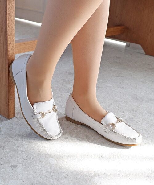 MODE KAORI / モードカオリ フラットシューズ | 【本革】 ビット付きローファーシューズ 6702 | 詳細24