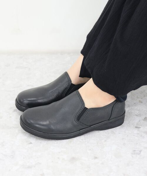 MODE KAORI / モードカオリ フラットシューズ | 【本革】 レザースリッポンシューズ 6703 | 詳細14