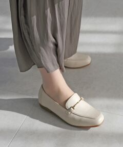 MODE KAORI / モードカオリ フラットシューズ | 【本革】 スクエアビットローファー 6710