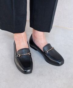 MODE KAORI / モードカオリ フラットシューズ | 【本革】 スクエアビットローファー 6710