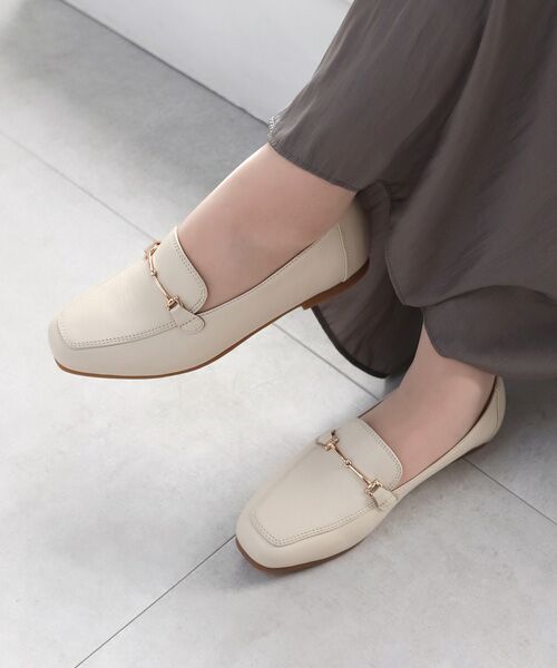 MODE KAORI / モードカオリ フラットシューズ | 【本革】 スクエアビットローファー 6710 | 詳細7