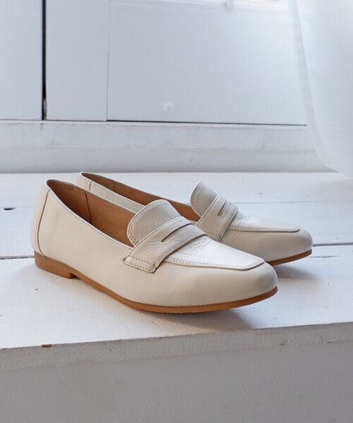 MODE KAORI / モードカオリ フラットシューズ | 【本革】 スクエアコインローファー 6711 | 詳細6