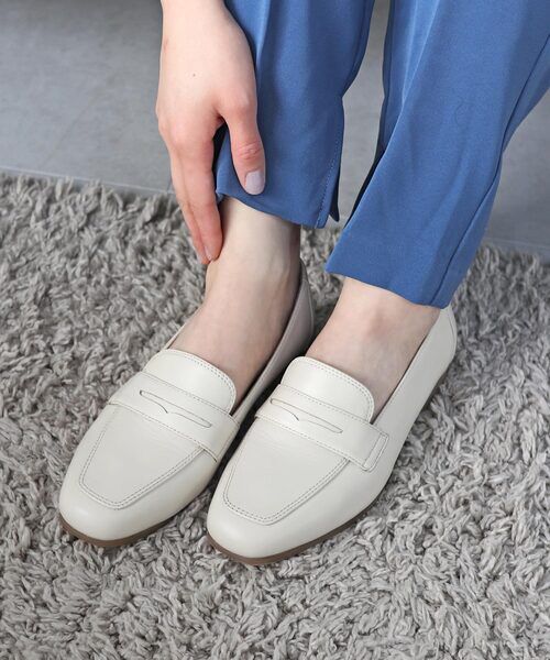 MODE KAORI / モードカオリ フラットシューズ | 【本革】 スクエアコインローファー 6711 | 詳細9
