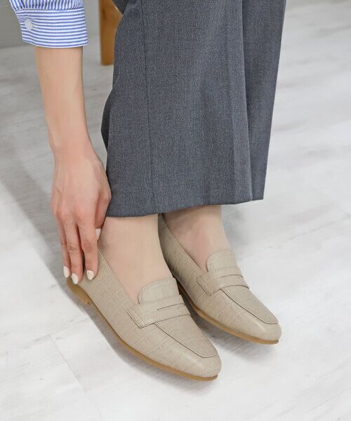 MODE KAORI / モードカオリ フラットシューズ | 【本革】 スクエアコインローファー 6711 | 詳細16