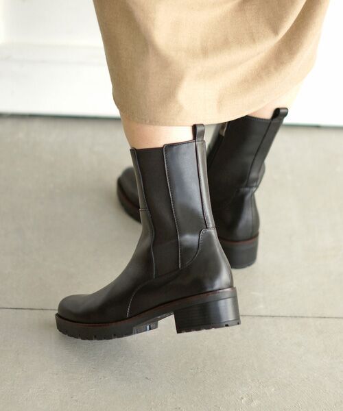 MODE KAORI / モードカオリ ブーツ（ショート丈） | 【本革】 チェルシーブーツ 21435  | 詳細14