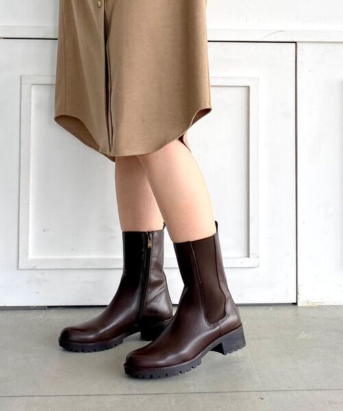 MODE KAORI / モードカオリ ブーツ（ショート丈） | 【本革】 チェルシーブーツ 21440  | 詳細14