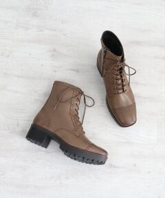 MODE KAORI / モードカオリ ブーツ（ショート丈） | 【本革】 【撥水 防滑 断熱】トラックソールレースアップブーツ 21459 
