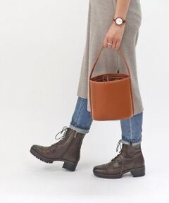 MODE KAORI / モードカオリ ブーツ（ショート丈） | 【本革】 【撥水 防滑 断熱】トラックソールレースアップブーツ 21459 