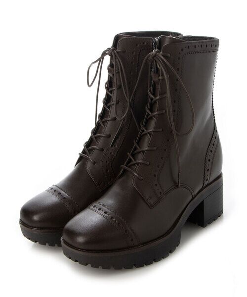 MODE KAORI / モードカオリ ブーツ（ショート丈） | 【本革】 【撥水 防滑 断熱】トラックソールレースアップブーツ 21459  | 詳細8