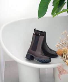 MODE KAORI / モードカオリ ブーツ（ショート丈） | 【本革】 【撥水 防滑 断熱】トラックソールチェルシーブーツ 21461 