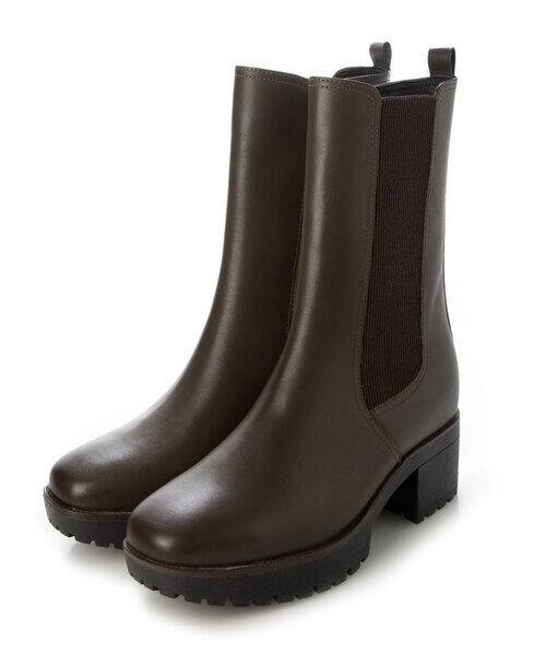 MODE KAORI / モードカオリ ブーツ（ショート丈） | 【本革】 【撥水 防滑 断熱】トラックソールチェルシーブーツ 21461  | 詳細1