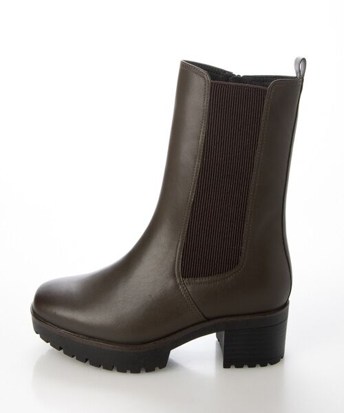 MODE KAORI / モードカオリ ブーツ（ショート丈） | 【本革】 【撥水 防滑 断熱】トラックソールチェルシーブーツ 21461  | 詳細2