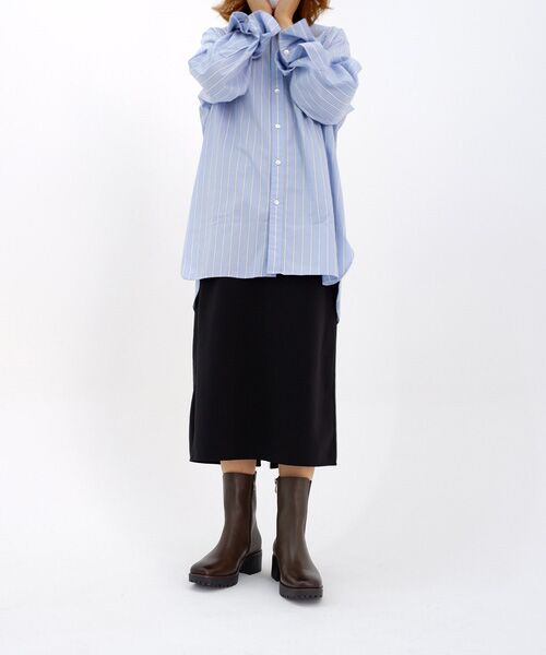 MODE KAORI / モードカオリ ブーツ（ショート丈） | 【本革】 【撥水 防滑 断熱】トラックソールチェルシーブーツ 21461  | 詳細6