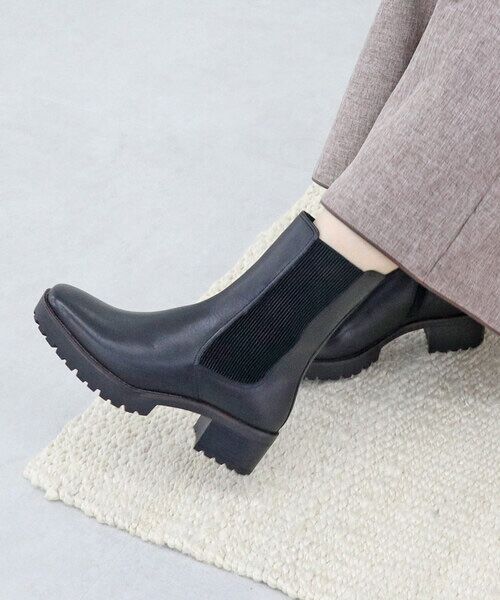 MODE KAORI / モードカオリ ブーツ（ショート丈） | 【本革】 【撥水 防滑 断熱】トラックソールチェルシーブーツ 21461  | 詳細20