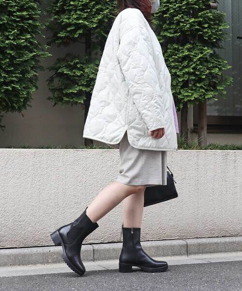 MODE KAORI / モードカオリ ブーツ（ショート丈） | 【本革】 【撥水 防滑 断熱】トラックソールチェルシーブーツ 21461  | 詳細21