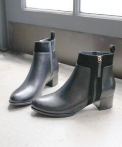 MODE KAORI / モードカオリ ブーツ（ショート丈） | 【本革】 【防滑 断熱】サイドファスナーコンビブーツ 21492 