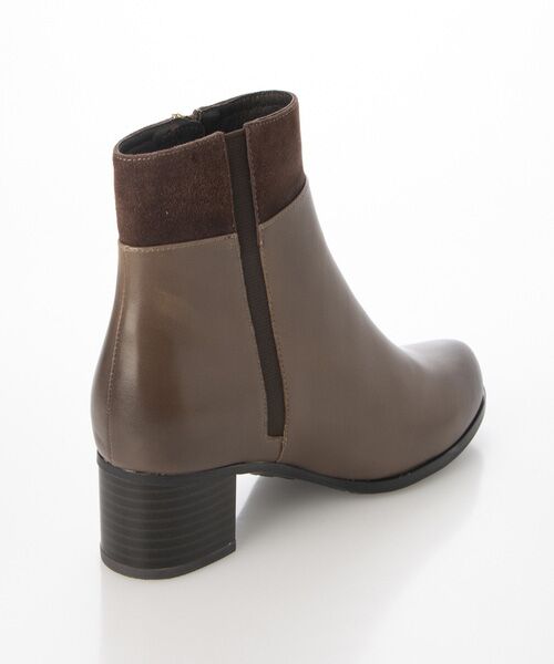 MODE KAORI / モードカオリ ブーツ（ショート丈） | 【本革】 【防滑 断熱】サイドファスナーコンビブーツ 21492  | 詳細3