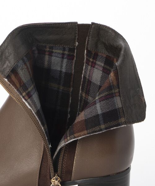 MODE KAORI / モードカオリ ブーツ（ショート丈） | 【本革】 【防滑 断熱】サイドファスナーコンビブーツ 21492  | 詳細5