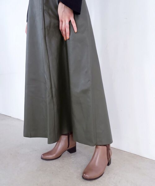 MODE KAORI / モードカオリ ブーツ（ショート丈） | 【本革】 【防滑 断熱】サイドファスナーコンビブーツ 21492  | 詳細7