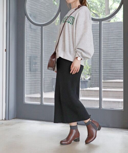 MODE KAORI / モードカオリ ブーツ（ショート丈） | 【本革】 【防滑 断熱】サイドファスナーコンビブーツ 21492  | 詳細14