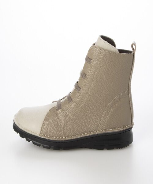 MODE KAORI / モードカオリ ブーツ(ショート丈) | 【本革】【4E】撥水ゴムレースアップブーツ 6128 | 詳細2