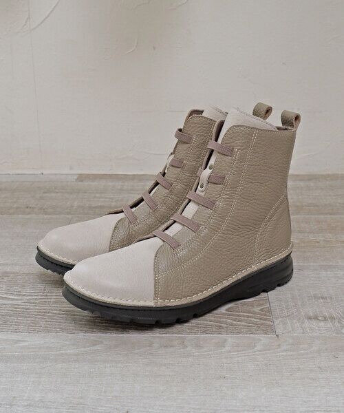 MODE KAORI / モードカオリ ブーツ(ショート丈) | 【本革】【4E】撥水ゴムレースアップブーツ 6128 | 詳細5