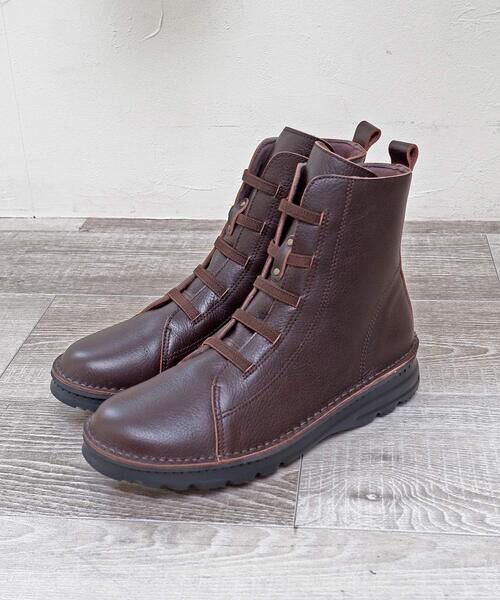 MODE KAORI / モードカオリ ブーツ(ショート丈) | 【本革】【4E】撥水ゴムレースアップブーツ 6128 | 詳細12