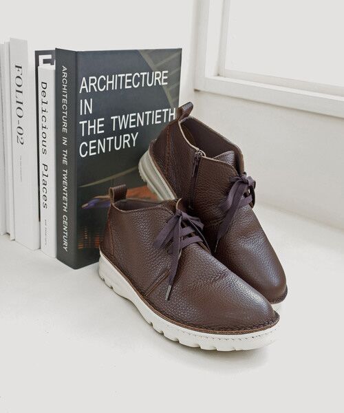 MODE KAORI / モードカオリ ブーツ(ショート丈) | 【本革】 【4E】撥水レースアップスニーカー 6132 | 詳細18