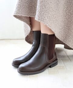 MODE KAORI / モードカオリ ブーツ（ショート丈） | 【本革】【3E】サイドゴアミドルブーツ 6713 