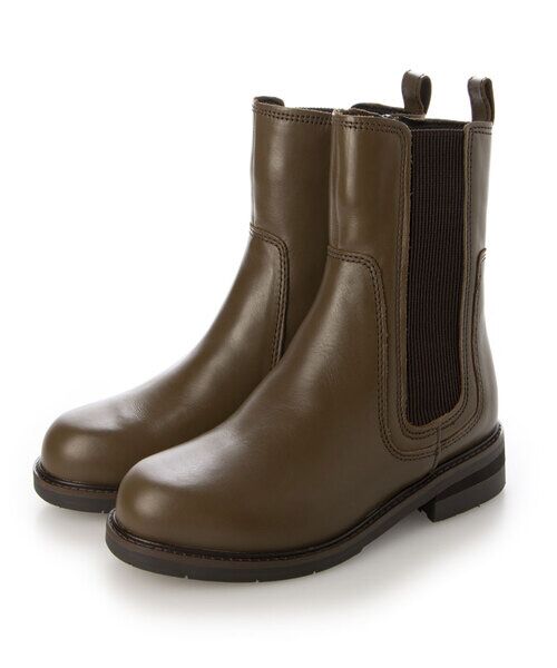 MODE KAORI / モードカオリ ブーツ（ショート丈） | 【本革】【3E】サイドゴアミドルブーツ 6713  | 詳細1