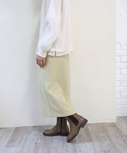 MODE KAORI / モードカオリ ブーツ（ショート丈） | 【本革】【3E】サイドゴアミドルブーツ 6713  | 詳細5