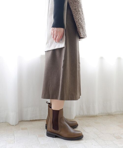 MODE KAORI / モードカオリ ブーツ（ショート丈） | 【本革】【3E】サイドゴアミドルブーツ 6713  | 詳細6