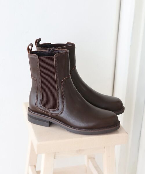 MODE KAORI / モードカオリ ブーツ（ショート丈） | 【本革】【3E】サイドゴアミドルブーツ 6713  | 詳細11
